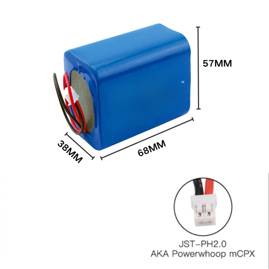 [Square Type][PH2.0-JST Connector][18650] Universal 3000mAh 24V Rechargeable Li-Ion Lithium Polymer Battery - Polar Tech Australia