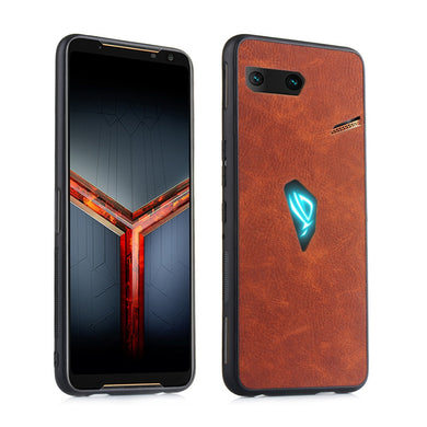 Asus ROG Phone II ZS660KL - Luxury PU Leather Shockproof Case