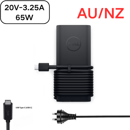 [65W][Type-C] Dell Chromebook Laptop AC Wall Travel Fast Quick Charger Travel Adapter - Polar Tech Australia