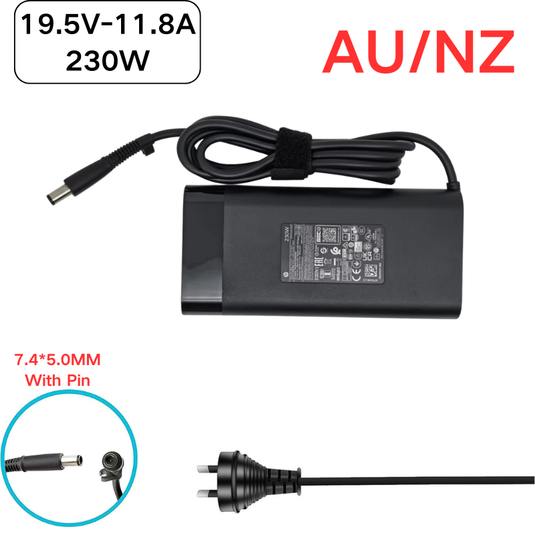[19.5V-11.8A/230W][7.4x5.0][TPN-LA10] HP Zbook 17 G1 G2 / Omen 17-W 17-an / Envy 27-b - Laptop AC Power Supply Adapter Charger - Polar Tech Australia