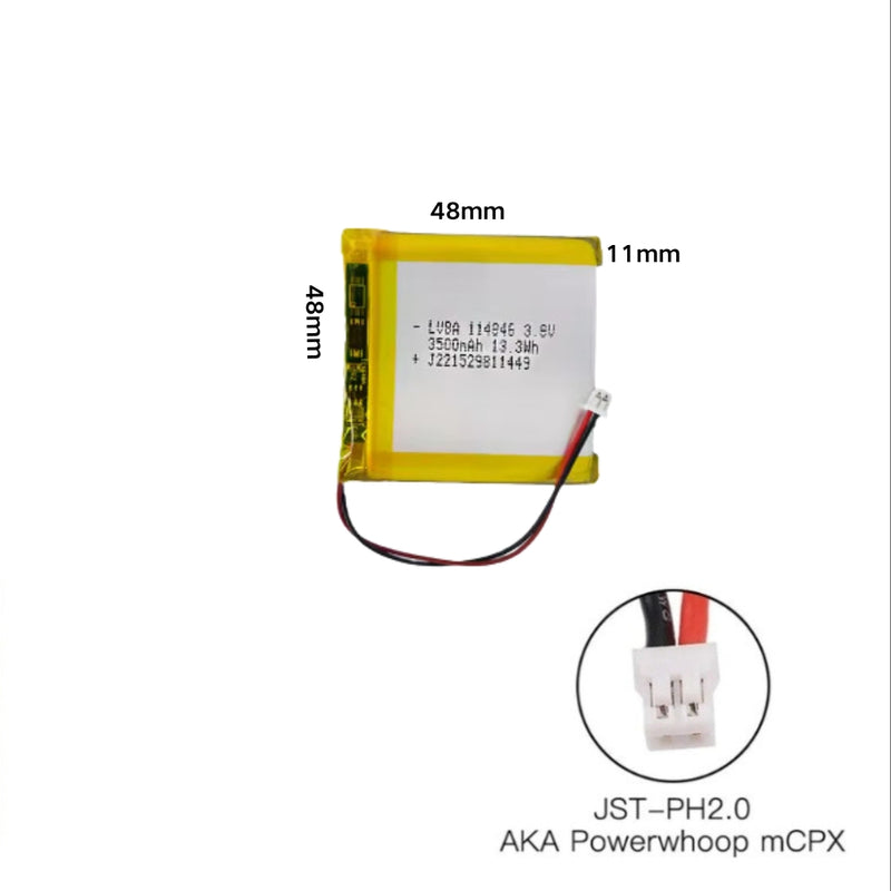 Load image into Gallery viewer, [PH2.0-JST Connector][114846] Universal 3500mAh 3.8V Rechargeable Li-Ion Lithium Polymer Battery - Polar Tech Australia
