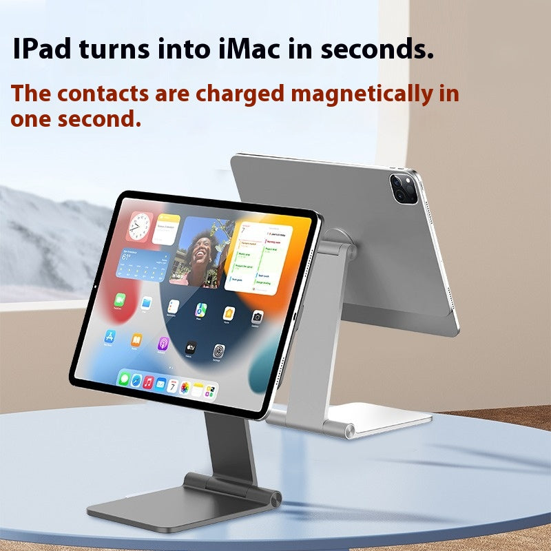 Load image into Gallery viewer, Magnetic wireless charging iPad stand with 18W contacts for charging magnetic tablets - Polar Tech Australia
