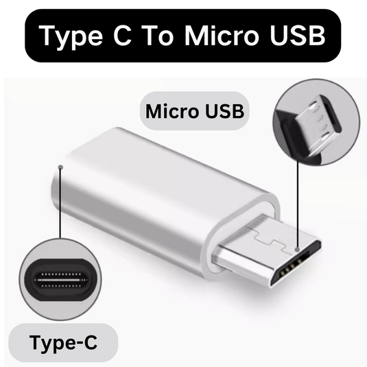 Adaptateur OTG micro USB vers port USB C de type C