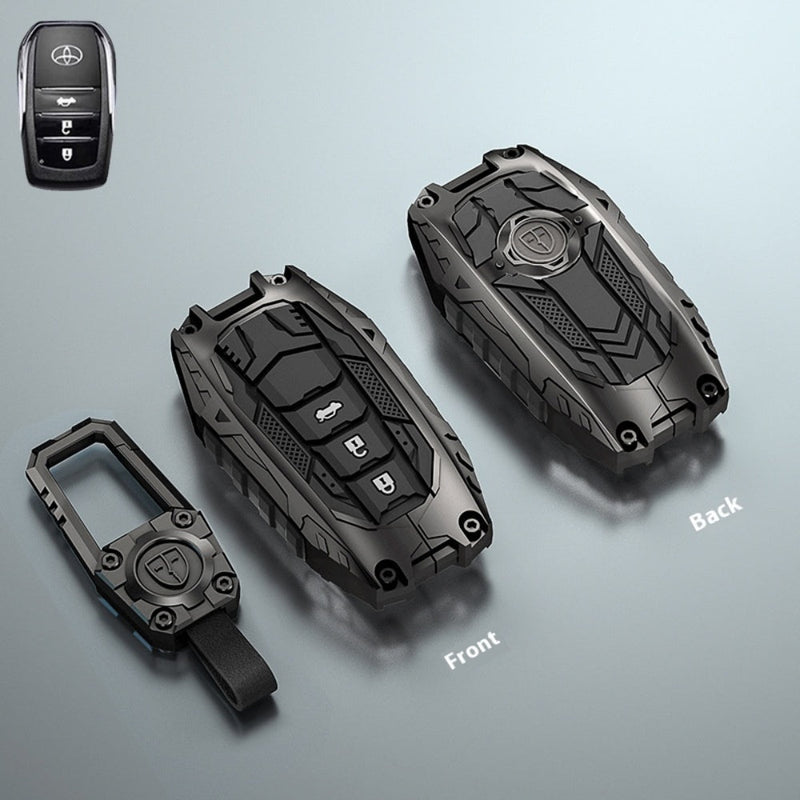 Load image into Gallery viewer, Toyota Heavy-Duty Mecha Car Key Fob Case Cover For Venza, RAV4 Prime, Land Cruiser, Fortuner, Grand Highlander, Corolla Cross, Hilux
