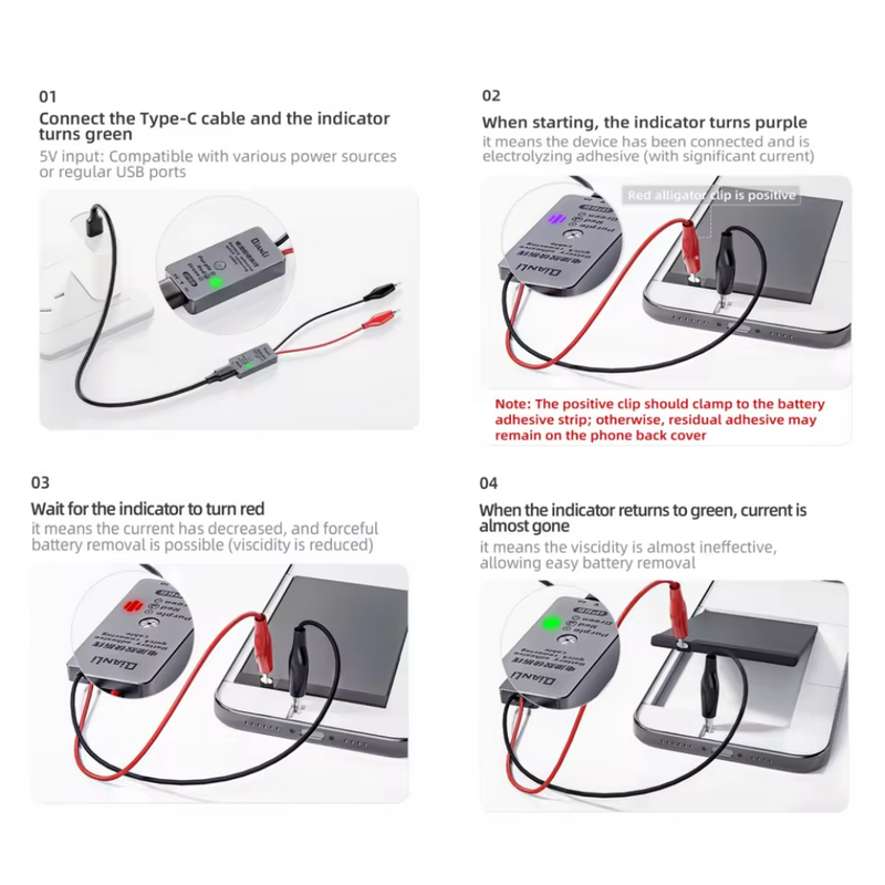 Cargue la imagen en el visor de la galería, [iP66] Qianli Battery Adhesive Quick Removing Cable Glue Release Device Fast Separation for iPhone 16 16Plus Battary Disassembly Repair

