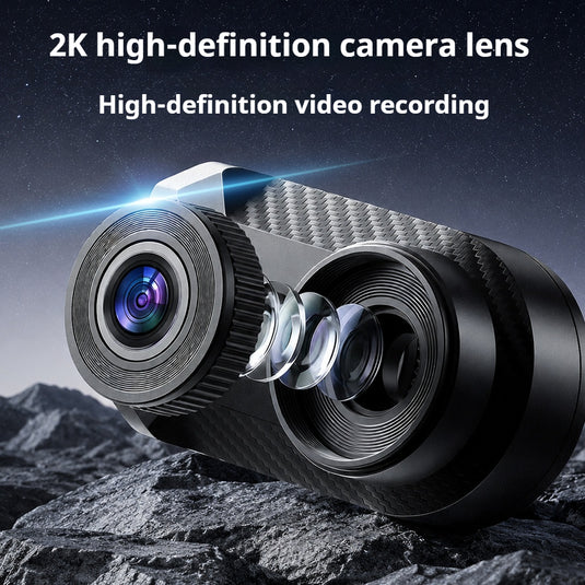 2K 130° Wide-Angle WiFi Waterproof Motorcycle Recording Dash Cam