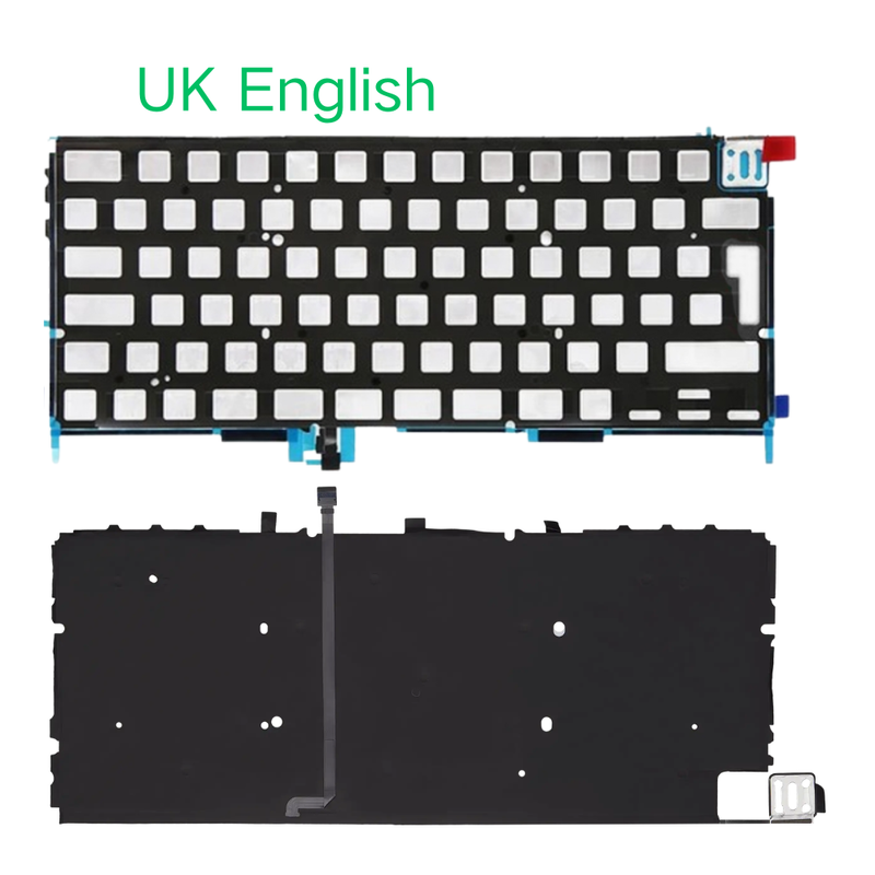 Load image into Gallery viewer, MacBook Pro 14" A2442 A2779 / MacBook Pro 16" A2485 A2780 / A3185 A3186 A3401 A3403 - Keyboard Backlight Sheet US UK English Layout
