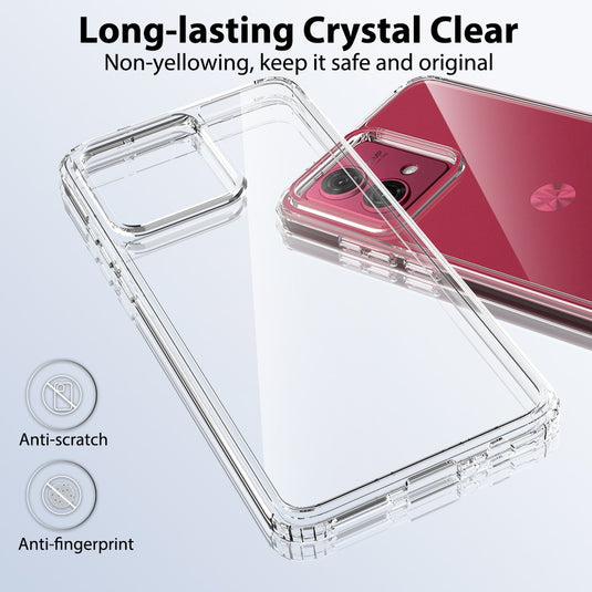 Motorola Moto G05 - Transparent TPU + Acrylic Anti-Drop Phone Case