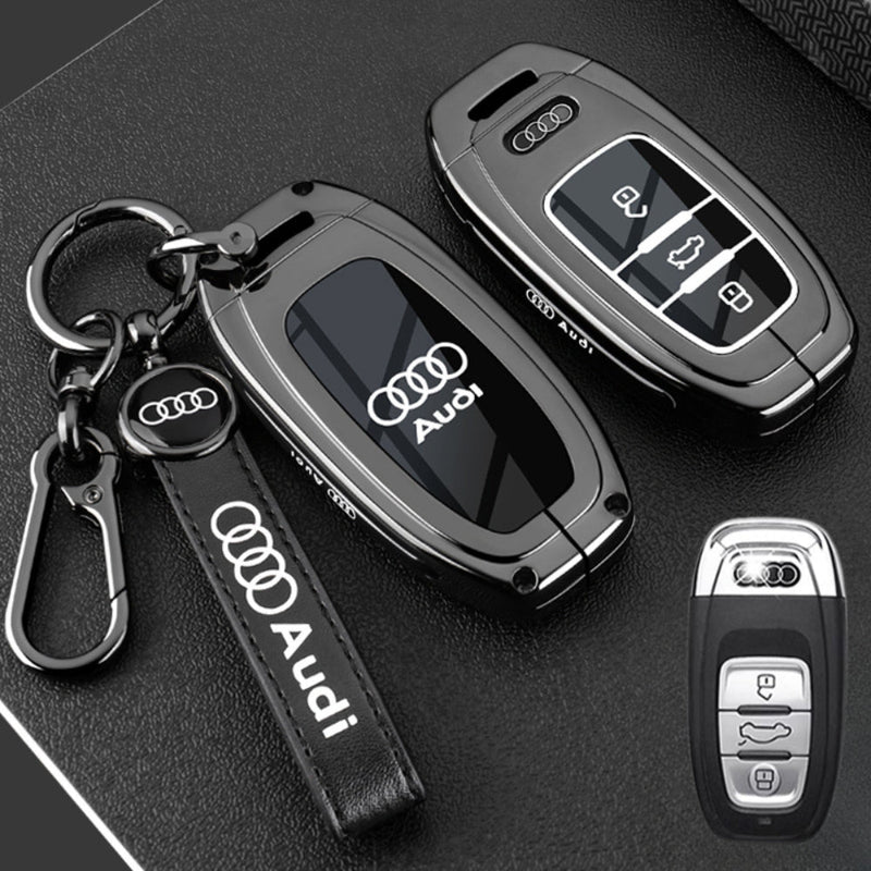 Cargue la imagen en el visor de la galería, Audi Stylish with Cool Shockproof Car Key Protective Fob Case Cover For A3, A4, A5, A6, Q2, Q3, Q5, Q7, Q8, e-tron
