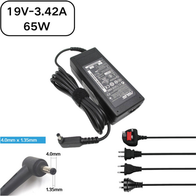 [19V-3.42A/65W][4.0x1.35] ASUS VivoBook S14 & ZenBook Laptop AC Power Supply Adapter Charger