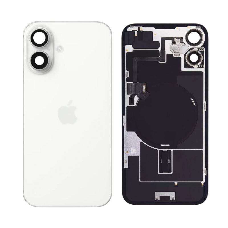 Cargue la imagen en el visor de la galería, [Assembly With Flex] Apple iPhone 16 Plus - Back Rear Glass With Steel Plate With Wireless NFC Charging MagSafe Magnet &amp; Flashlight Flex - Polar Tech Australia
