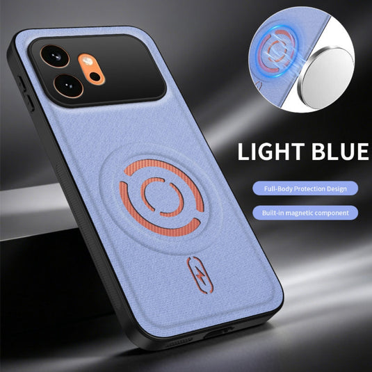 Honor 600 - Tech Fabric Texture Magnetic PC Hybrid TPU Phone Case