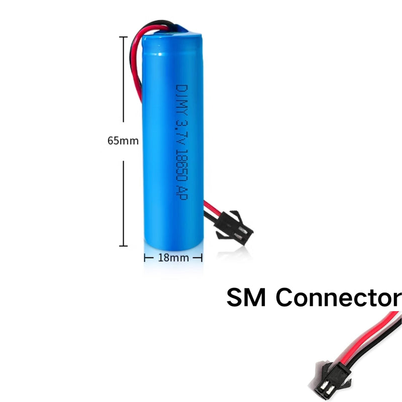Chargez l&#39;image dans la visionneuse de la galerie, [JST SM 2 Pin Connector][18650] Universal 3000mAh 3.7V Rechargeable Li-Ion Lithium Polymer Battery - Polar Tech Australia
