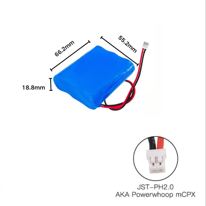 Cargue la imagen en el visor de la galería, [PH2.0-JST Connector][18650] Universal 2000mAh 11.1V Rechargeable Li-Ion Lithium Polymer Battery - Polar Tech Australia
