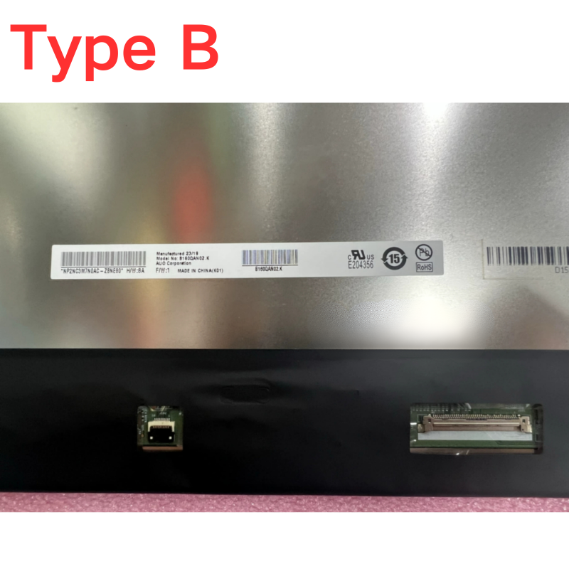 Cargue la imagen en el visor de la galería, [B160QAN02.K] 16&quot; inch/A+ Grade/(2560×1600)/40 Pin/Glossy/No Screw Bracket Laptop IPS FHD LCD Screen Display Panel
