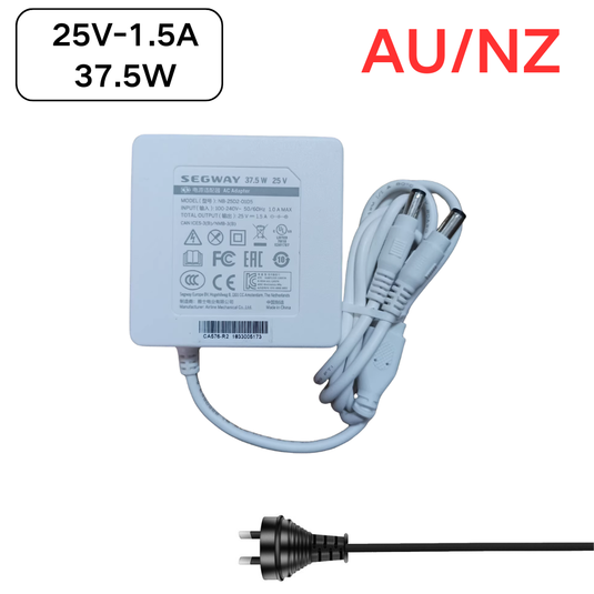 [37.5W/25V-1.5A][Dual 5.5*2.5MM] Segway Ninebot W1 Drift Ninebot E2 / E2 II / E2 E/ E2 Plus/C / C2 Pro Series - KickScooter Replacement Charger - Polar Tech Australia