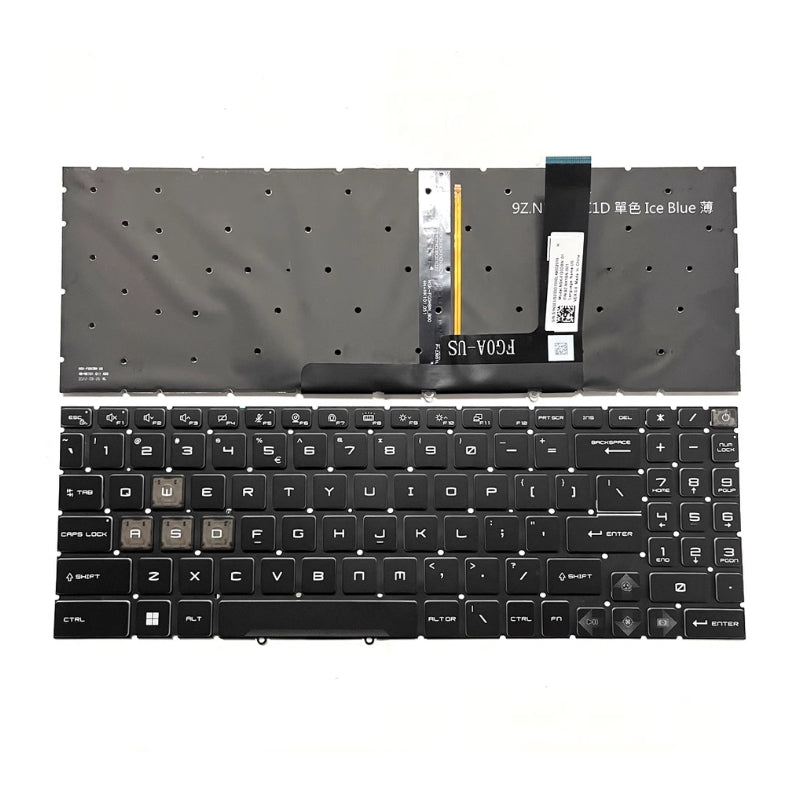 Load image into Gallery viewer, MSI Cyborg 15 A13V A13VF /  PULSE 15 B13V MS-1583 MS-1585 Series - Laptop Keyboard With Backlit US layout
