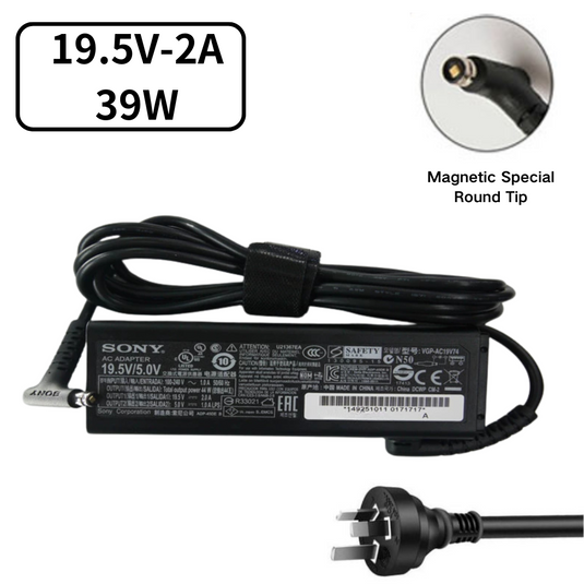 [39W/19.5V-2A] [VGP-AC19V74] Sony VAIO Tap 11 / Z Flip AC Power Adapter Laptop Wall Charger (AU Plug) - Polar Tech Australia