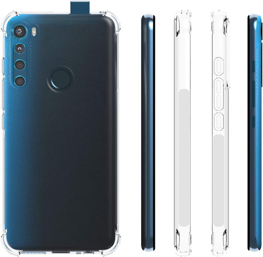 Motorola Moto One Fusion Plus - AirPillow Cushion Transparent Soft Clear TPU Four Corners Protective Case - Polar Tech Australia