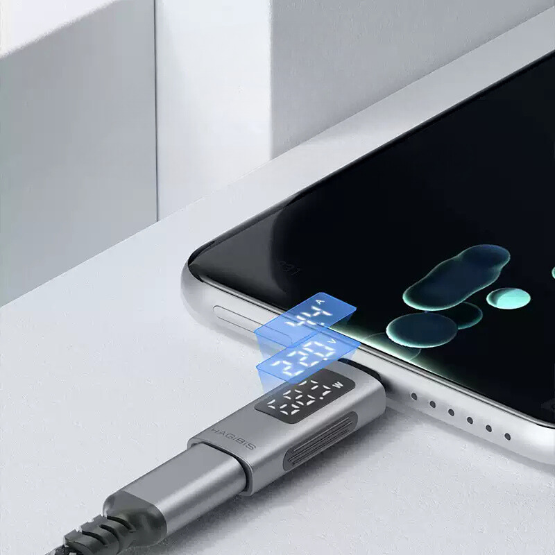 Cargue la imagen en el visor de la galería, Type-C Digital Display Adapter, Power, Current, and Voltage Meter, Fast Charging Monitor and Tester - Polar Tech Australia
