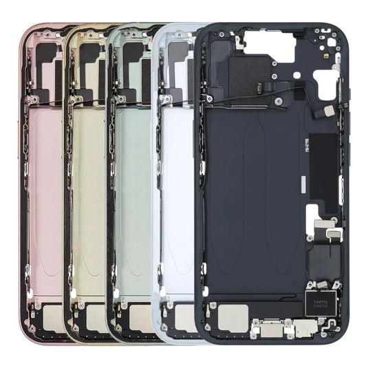 [With Built-in Parts] Apple iPhone 15 - Middle Housing Frame (US Without SIM Tray Version)
