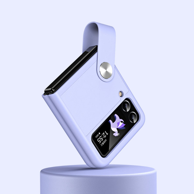 Chargez l&#39;image dans la visionneuse de la galerie, Samsung Galaxy Z Flip 5 (SM-F731) - PU Leather Handheld Stand Phone Case
