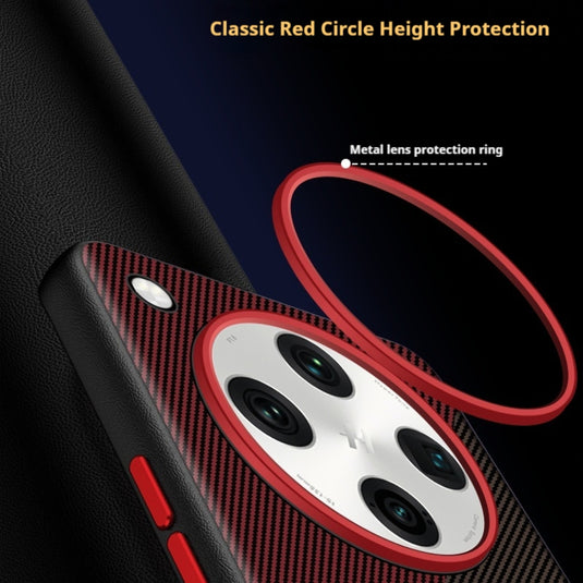 OPPO Find X8 Pro (CPH2659) - Carbon Fiber Textured Vegan Leather Shockproof Protective Case - Polar Tech Australia