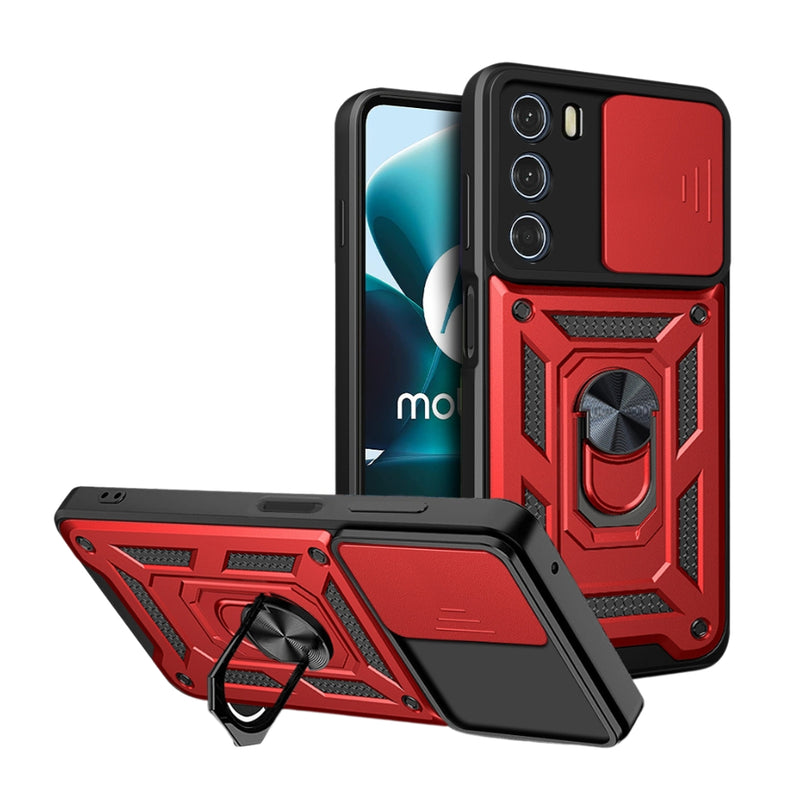 Load image into Gallery viewer, Motorola Moto G200 5G/Edge S30 - Heavy Duty Ring Holder Case with Shockproof &amp; Camera Guard Design

