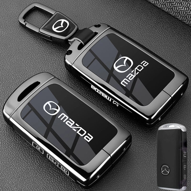 Chargez l&#39;image dans la visionneuse de la galerie, Mazda Zinc Alloy Car Key Fob Protective Case Cover For CX5, CX3, CX30, CX7, CX9, Mazda 2, 3, 6
