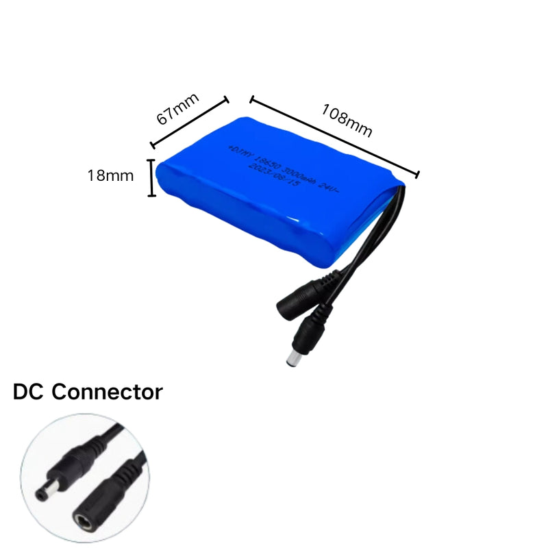 Load image into Gallery viewer, [DC Connector][18650] Universal 3000mAh 24V Rechargeable Li-Ion Lithium Polymer Battery - Polar Tech Australia
