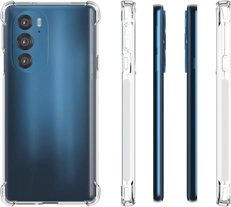 Cargue la imagen en el visor de la galería, Motorola Moto Edge 30 Pro - AirPillow Cushion Transparent Soft Clear TPU Four Corners Protective Case - Polar Tech Australia
