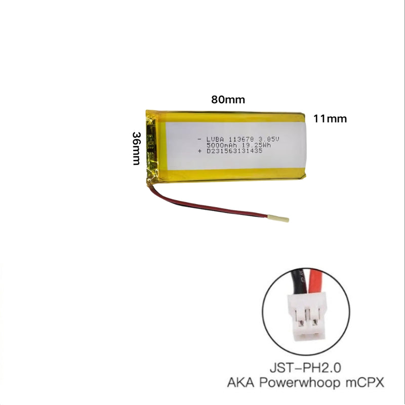 Load image into Gallery viewer, [PH2.0-JST Connector][113678] Universal 5000mAh 3.85V Rechargeable Li-Ion Lithium Polymer Battery - Polar Tech Australia
