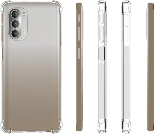 Motorola Moto G51 5G - AirPillow Cushion Transparent Soft Clear TPU Four Corners Protective Case - Polar Tech Australia