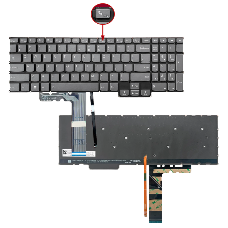 Load image into Gallery viewer, Lenovo IdeaPad Yoga Slim 7 Pro 16ACH6 82QQ Series - Laptop Keyboard With Backlit US English Layout - Polar Tech Australia

