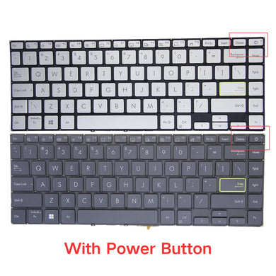 ASUS VivoBook Flip 14 TM420 TM420IA TP420 TP470 - Keyboard With Back Light US Layout Replacement Parts - Polar Tech Australia