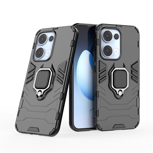OPPO Reno13 Pro 5G (CPH2697) - Heavy Duty Armor Case With Ring Holder Stand - Polar Tech Australia