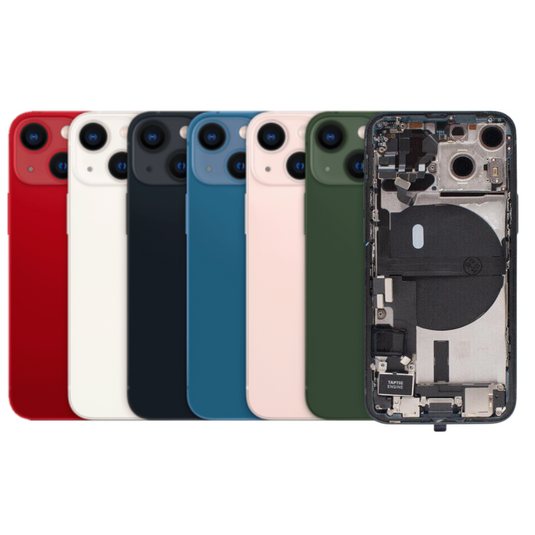 [With Built-in Parts] Apple iPhone 13 - Back Rear Glass Housing Frame Assmmbly - Polar Tech Australia