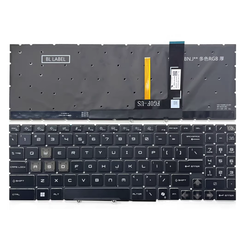 Chargez l'image dans la visionneuse de la galerie, MSI Katana A15 A17 AI B8V B8VE B8VF B8VG Series - Laptop Keyboard With Backlit US layout
