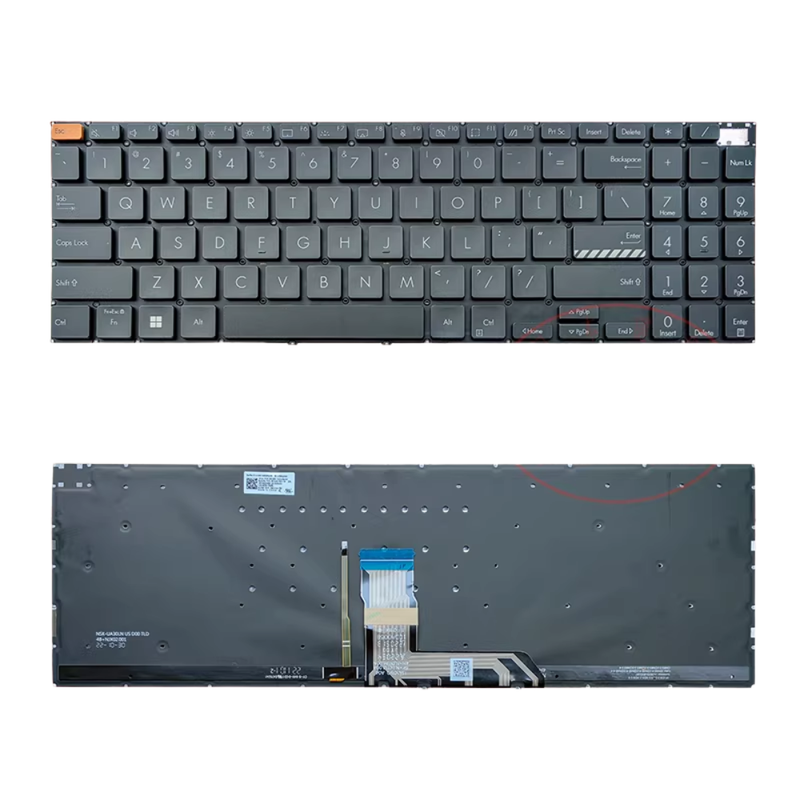 Chargez l'image dans la visionneuse de la galerie, Asus VivoBook 15 M3500 / M3500QA / M7600 / M6500 / K3500 / X3500 Series - Laptop Keyboard With Backlit US Layout - Polar Tech Australia
