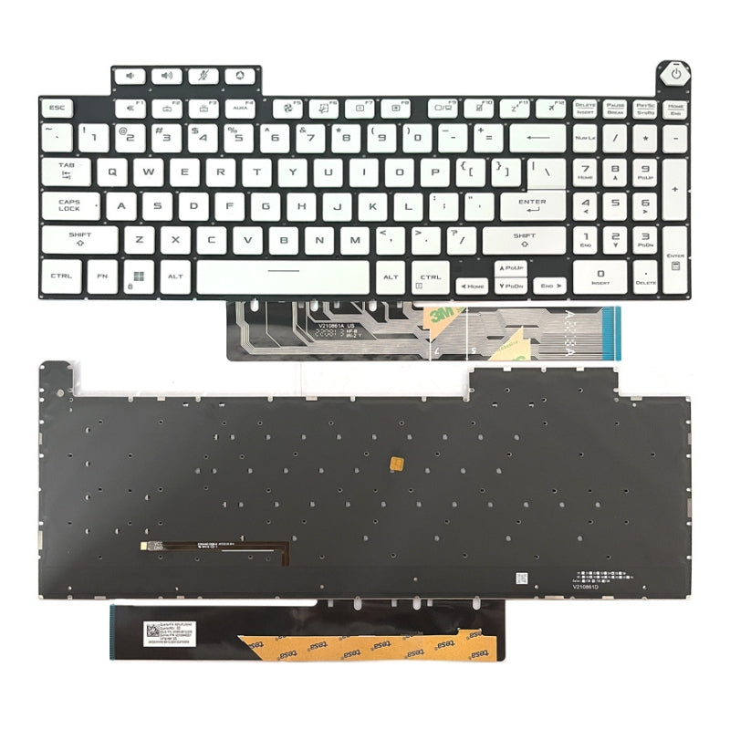 Cargue la imagen en el visor de la galería, ASUS TUF Gaming A15 F15 FA507 FX507 FX507R A17 FA707 F17 FX707 &amp; TUF Dash F15 FX517 Series - Laptop Keyboard With Backlit US Layout
