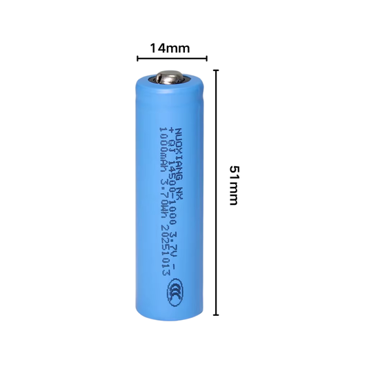 14500 1000mAh 3.7V-4.2V Rechargeable Li-Ion Battery - Polar Tech Australia