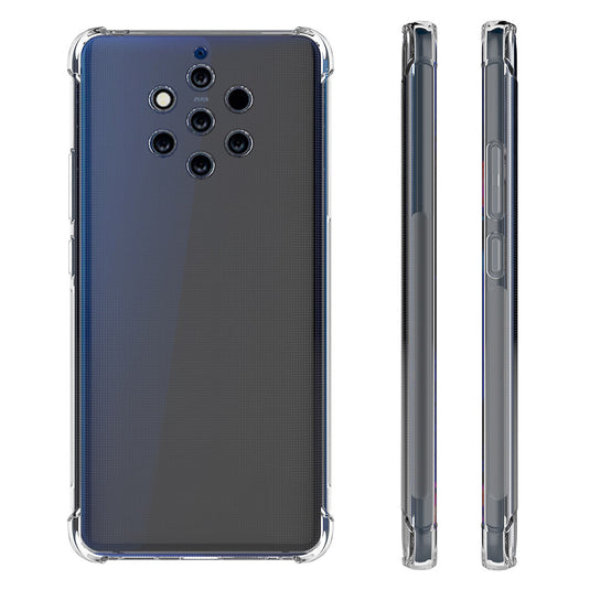 Nokia 9 PureView - AirPillow Cushion Transparent Soft Clear TPU Four Corners Protective Case - Polar Tech Australia