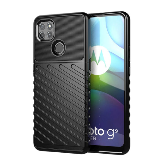 Motorola Moto G9 Plus - Thunder Series Twill Texture Thickened Anti-fall Protection TPU Case