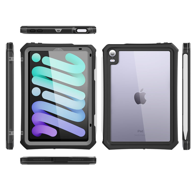Load image into Gallery viewer, Apple iPad Mini 6 Shellbox Waterproof Heavy Duty Lifeproof Style Case - Polar Tech Australia
