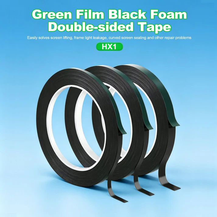 Cargue la imagen en el visor de la galería, [HX1] Relife 10M Green Film Black Foam Double-Sided Tape for Mobile Phone Screen Sealing Repair - 5Pcs
