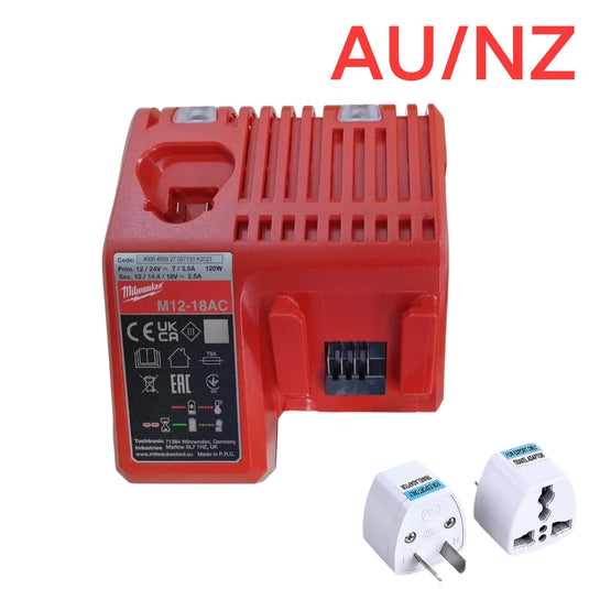 [M12-18AC][12/24V-7.0/3.5A] Genuine Original Milwaukee Fast Charger Electrical Tool Li-ion Battery - Replacement Charger - Polar Tech Australia