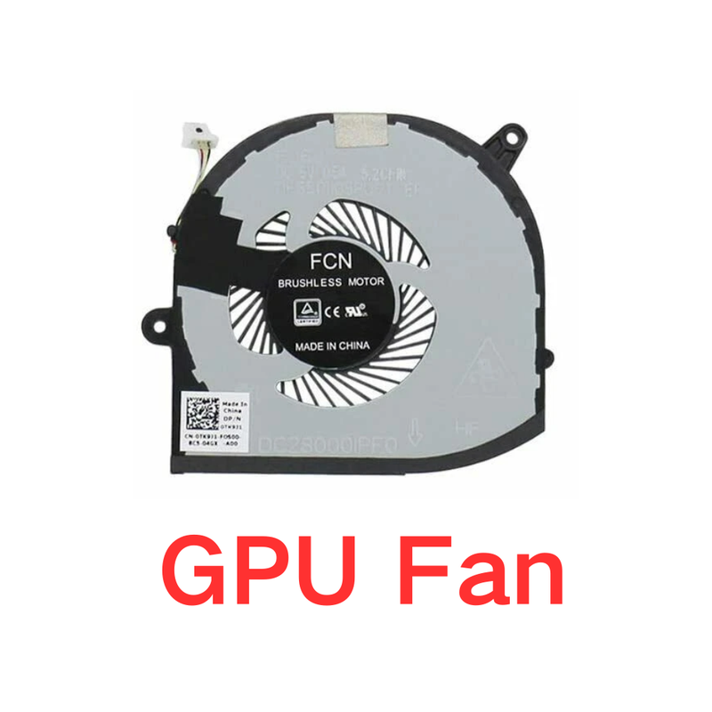 Chargez l'image dans la visionneuse de la galerie, Dell XPS 15 9560 9570 7590 / Precision 5520 M5530 Series - Laptop CPU &amp; GPU Cooling Fan Cooler
