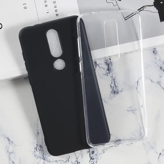 Nokia 5.1 Plus (Nokia X5) - AirPillow Cushion Transparent Soft Clear TPU Four Corners Protective Case - Polar Tech Australia