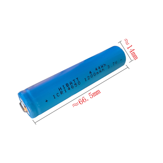 14650 1200mAh 3.7V Rechargeable Li-Ion Battery