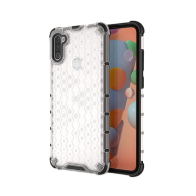Samsung Galaxy A11 (SM-A115) - Honeycomb Transparent Shockproof Protection Case
